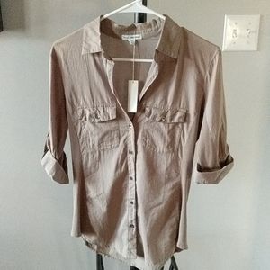 NWT Khaki James Perse shirt